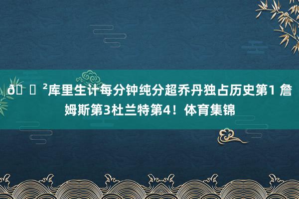 😲库里生计每分钟纯分超乔丹独占历史第1 詹姆斯第3杜兰特第4！体育集锦