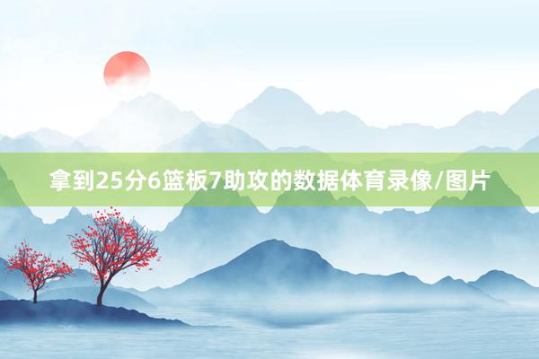 拿到25分6篮板7助攻的数据体育录像/图片